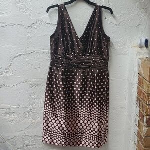 Jessica Howard brown polkadot dress